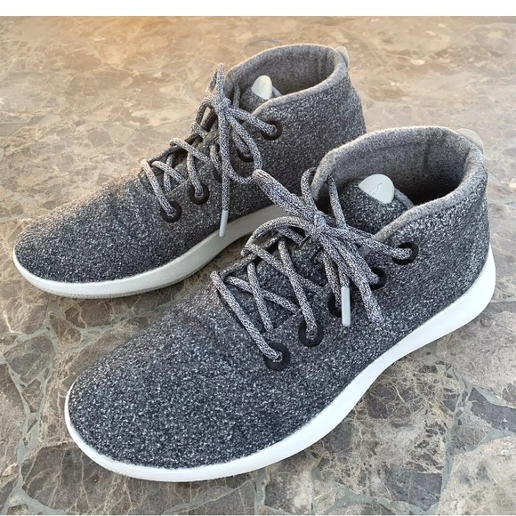 ALLBIRDS WRUM High Top Merino Wool Runner Up Mizzles Men's Sneakers Gray. - Picture 1 of 13